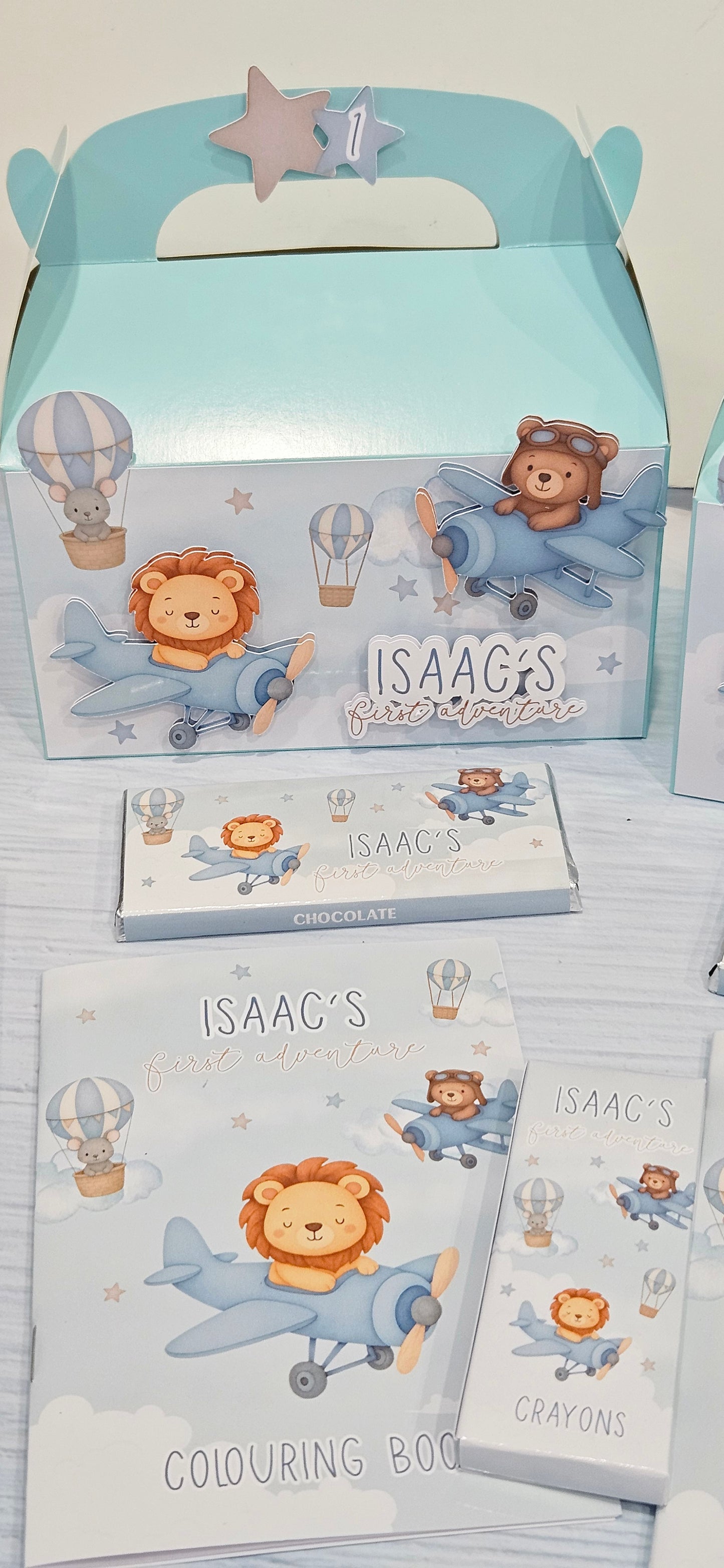 Airplane Animals Theme Favour Party Box