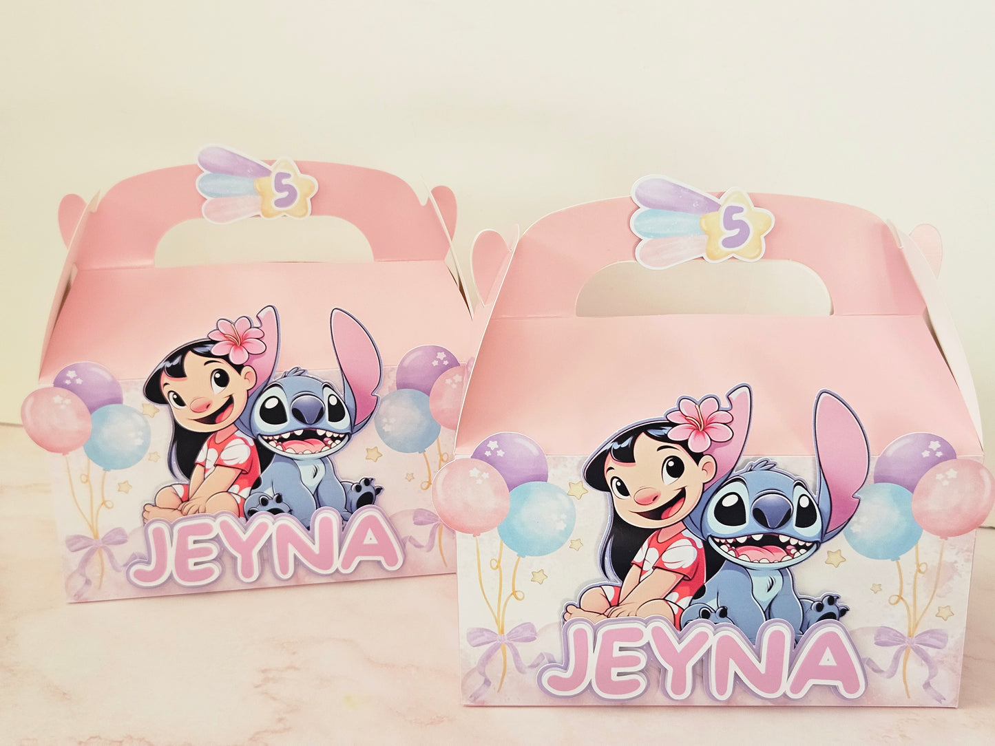 Lilo & Stitch Pastel Theme Favour Party Box