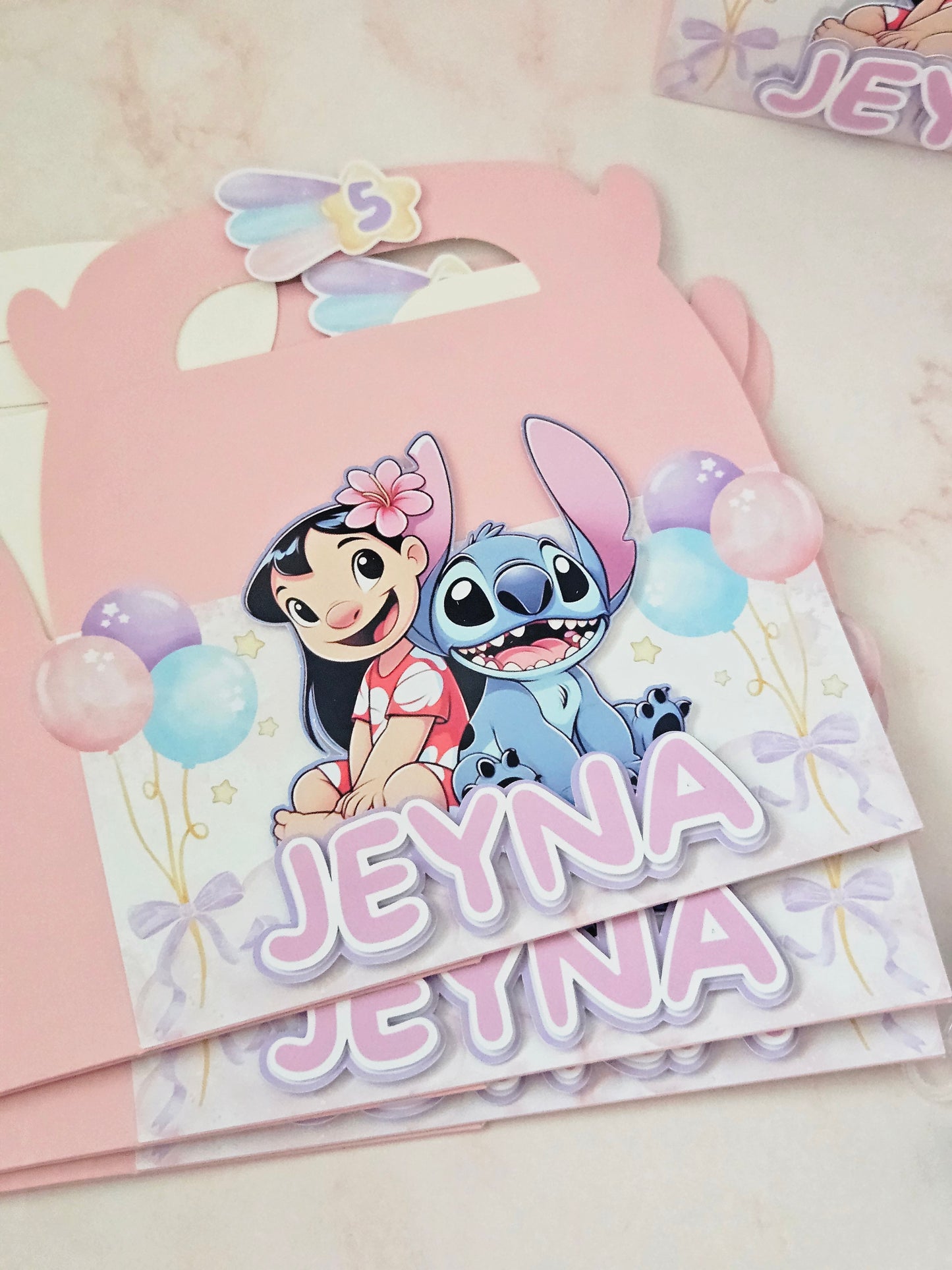 Lilo & Stitch Pastel Theme Favour Party Box
