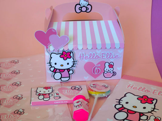 Cute Kitty Theme Favour Party Box