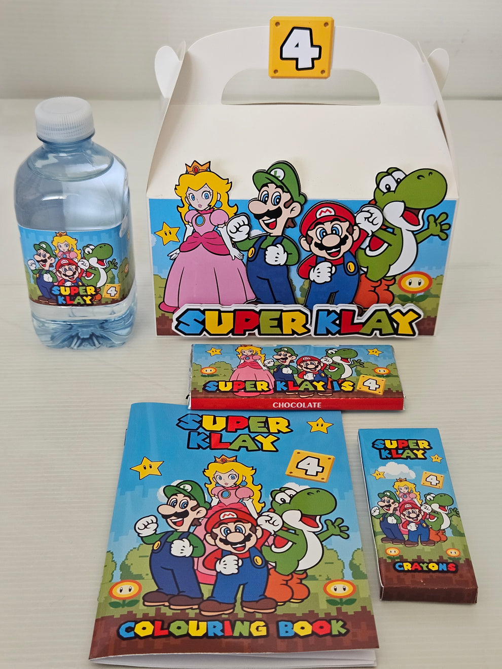 Super Mario Party Boxes | Personalised Birthday Party Favours Australia ...