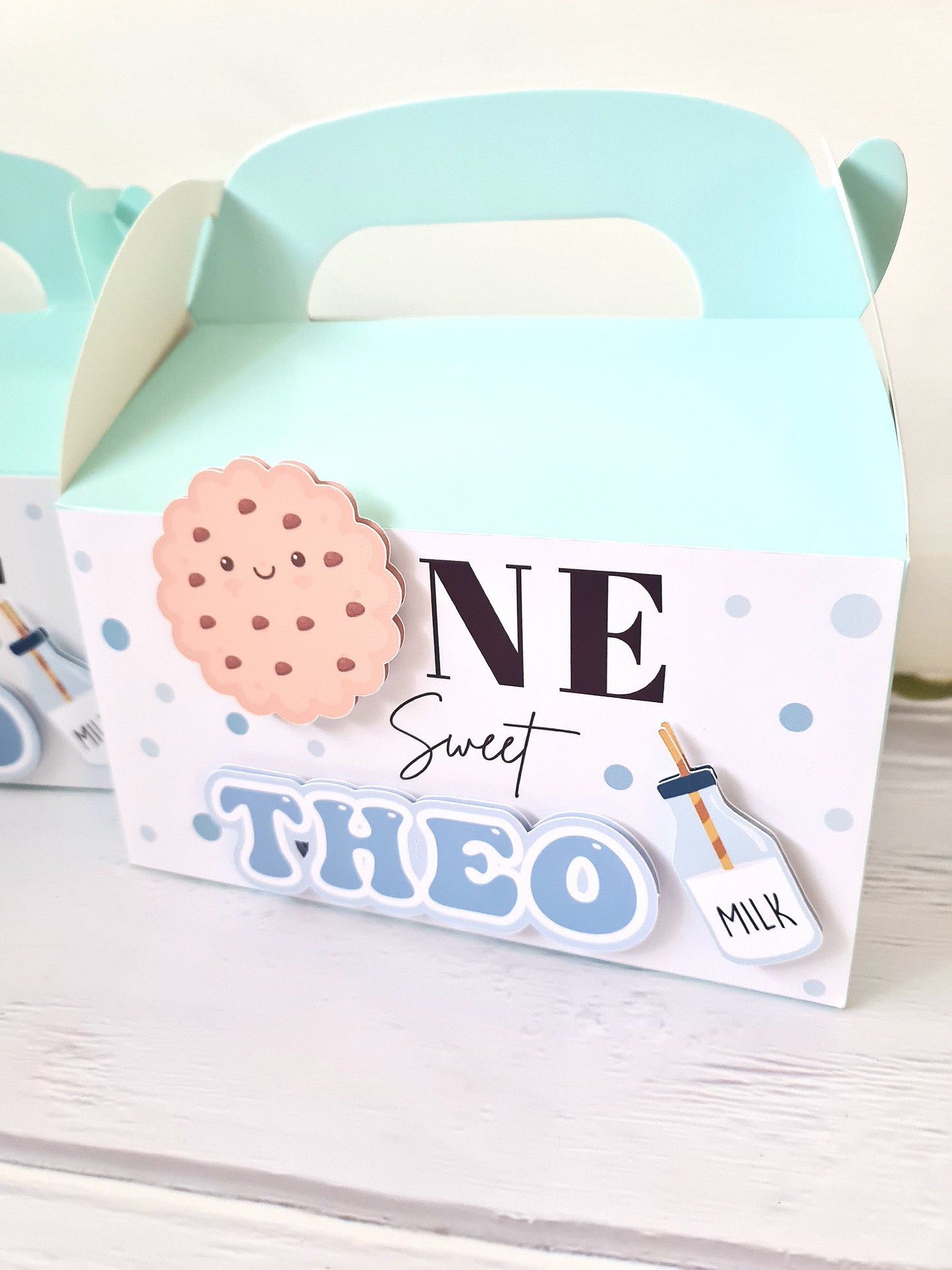 Cookies and Milk Theme Party Box