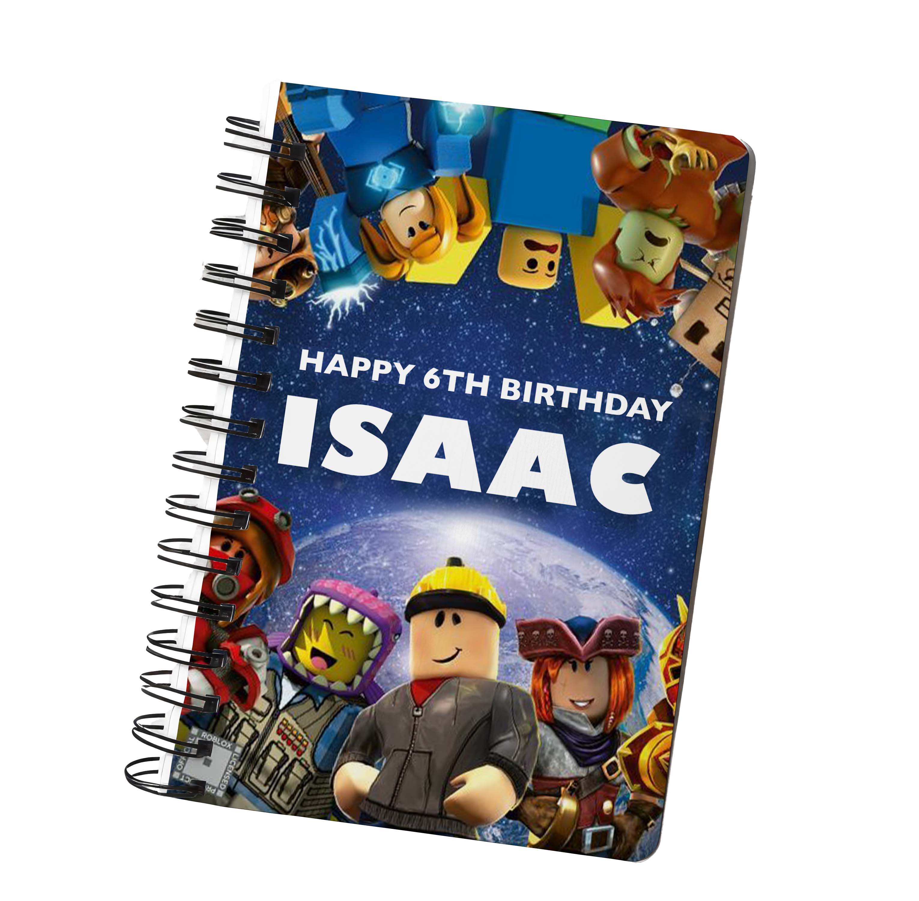 Personalised Roblox Theme Notebook – Summer Print & Party