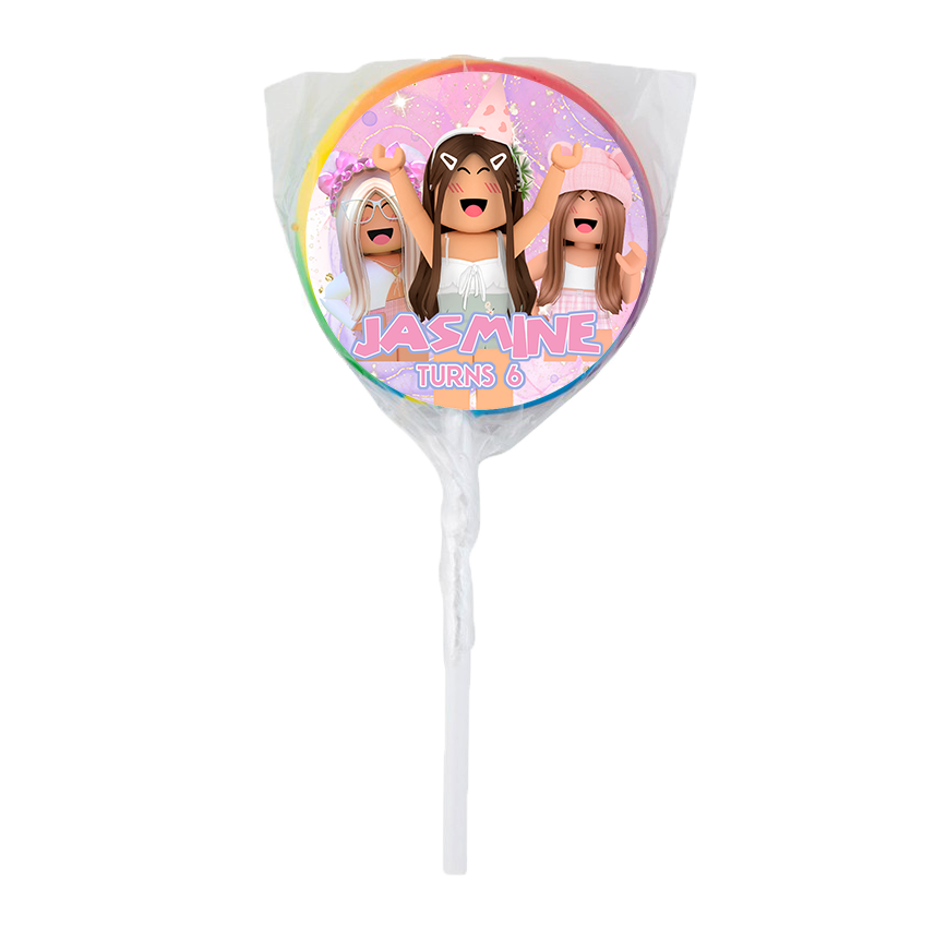 Roblox Girl Theme Lollipops -12pk