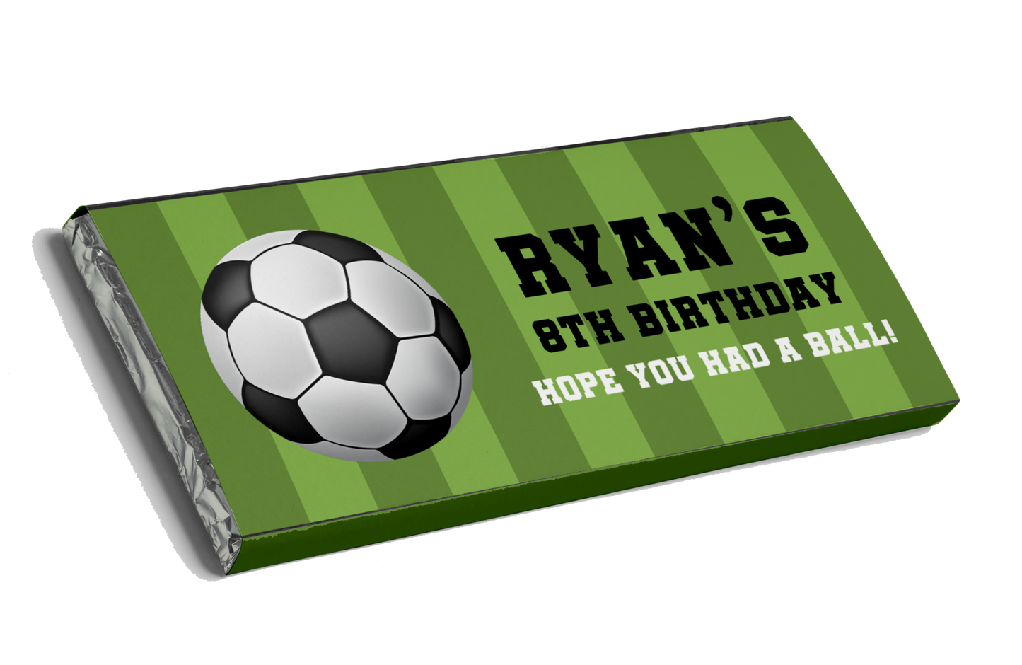 Football Soccer Themed Chocolate Bar