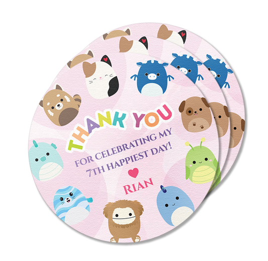 Squishmallow Pink Theme Stickers Pack
