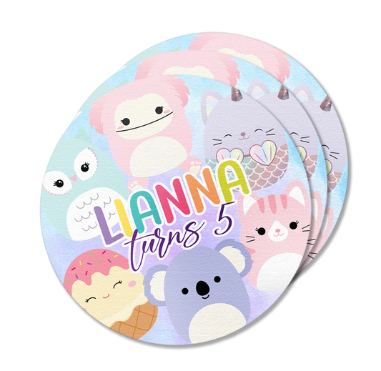 Squishmallow Pastel Theme Stickers Pack