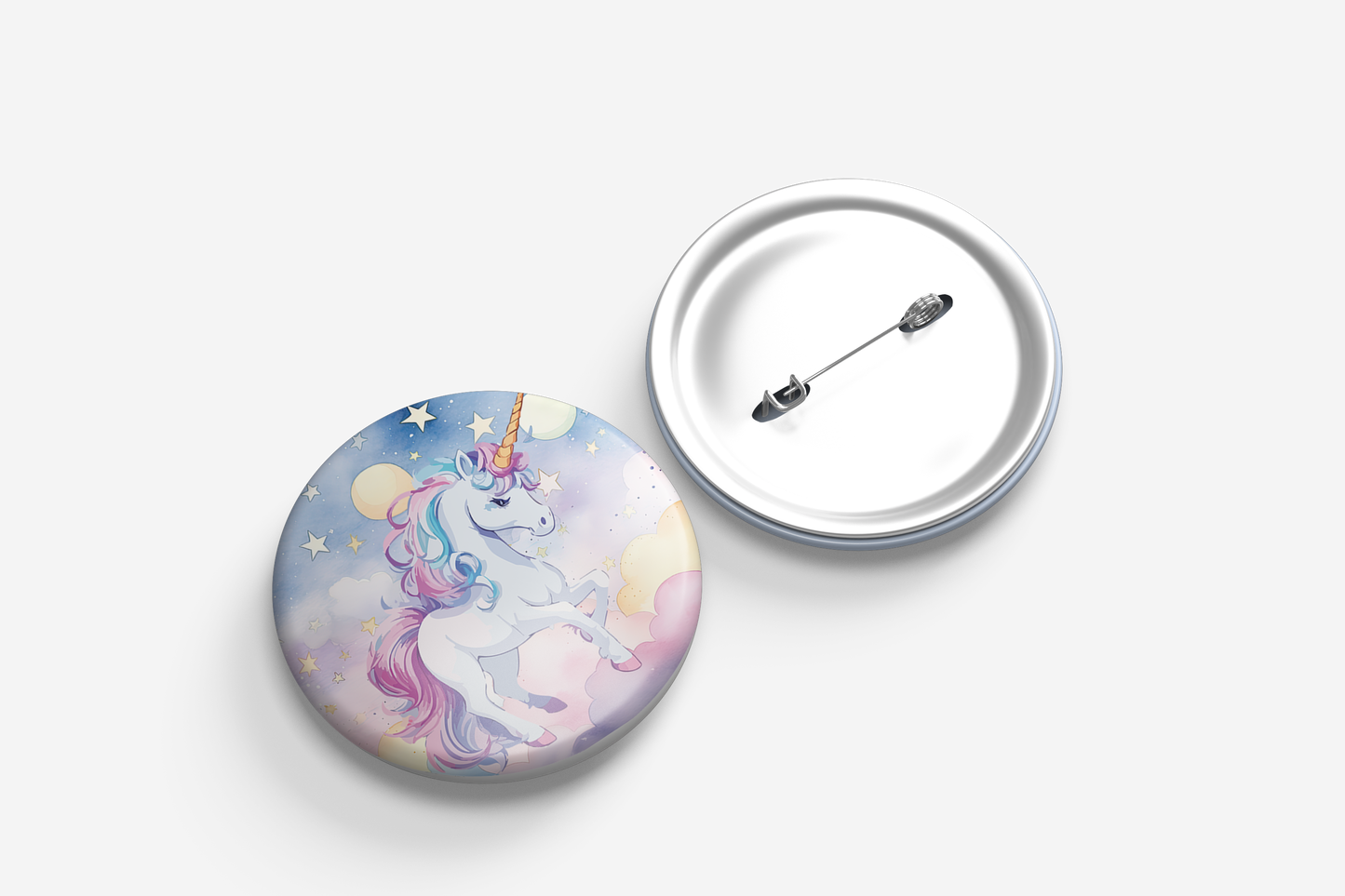 Unicorn Magic Pin Badges | Kids Birthday Party Favours | Personalised or Plain