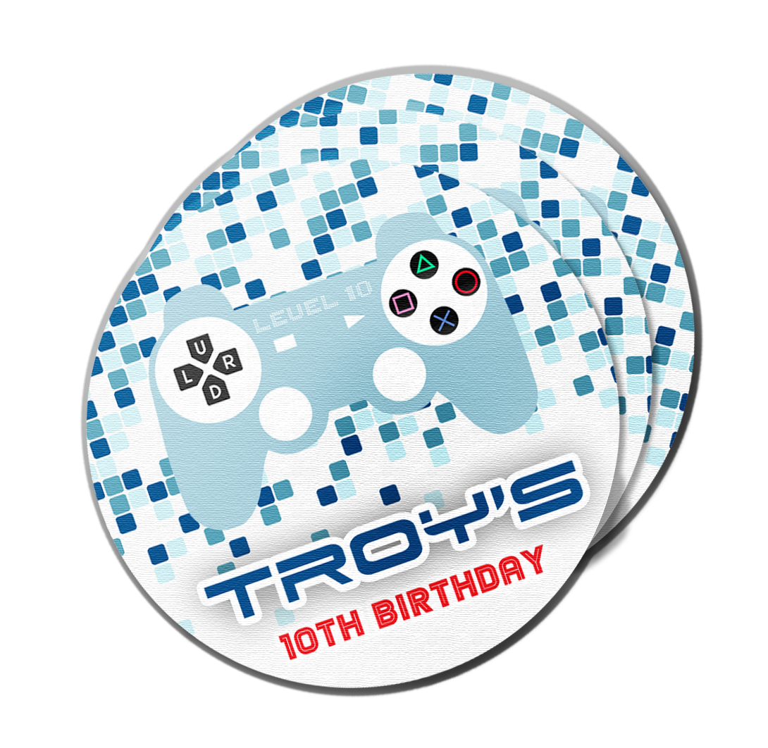 Video Game Controller Console Stickers Pack – Summer Print & Party