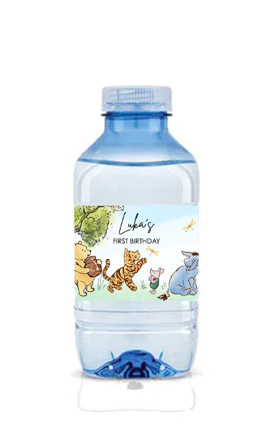 Classic Winnie the Pooh Bottle Labels (12pk)