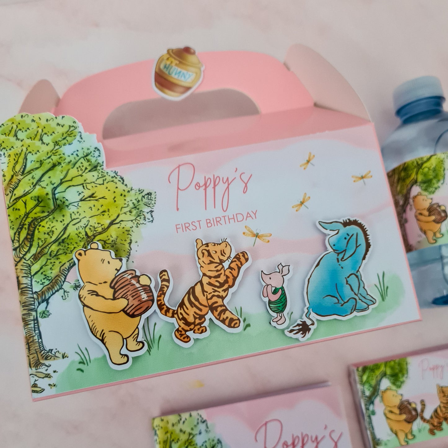 Classic Pink Winnie the Pooh Party Box