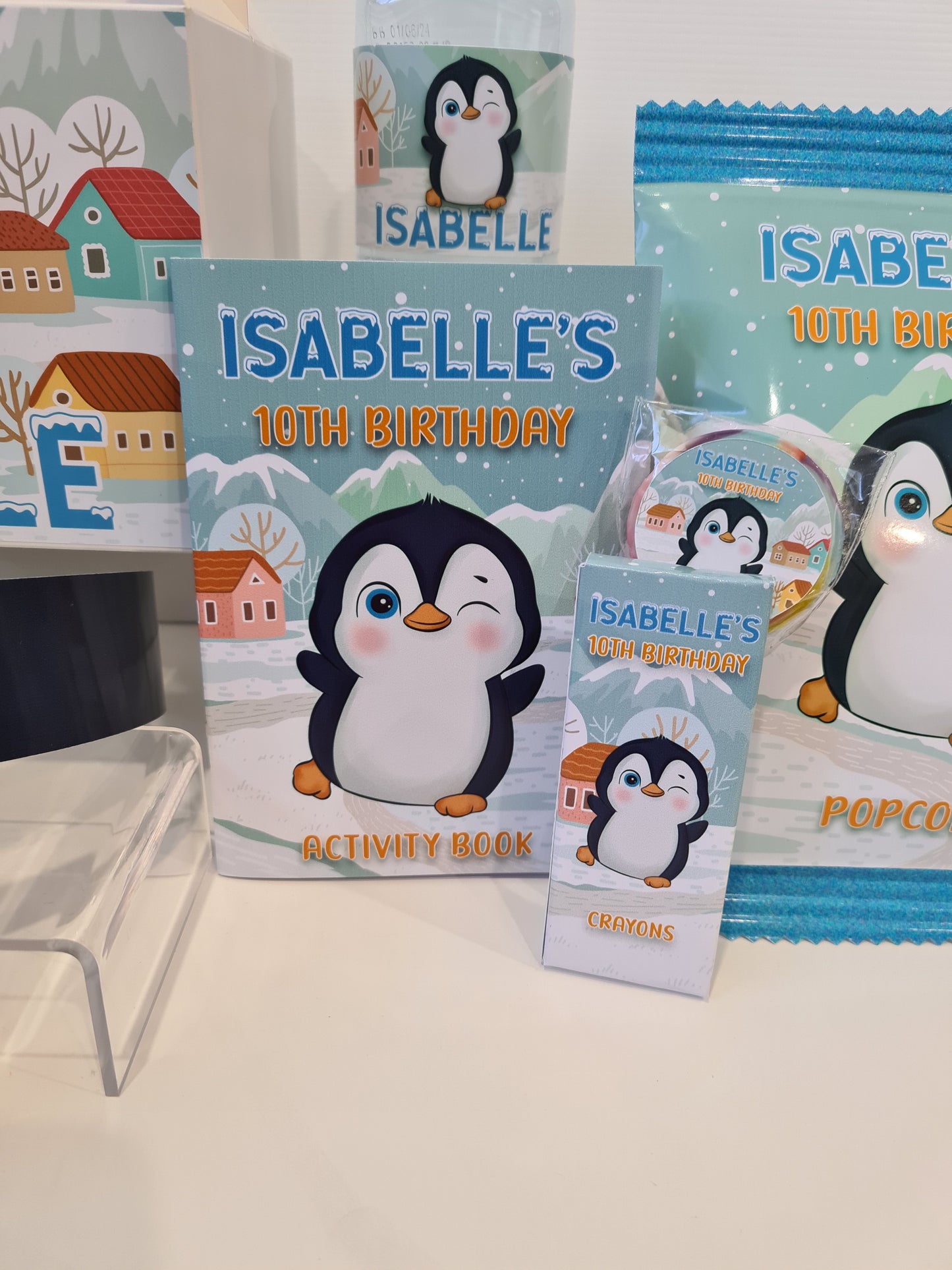 Penguin Themed Birthday Party Box