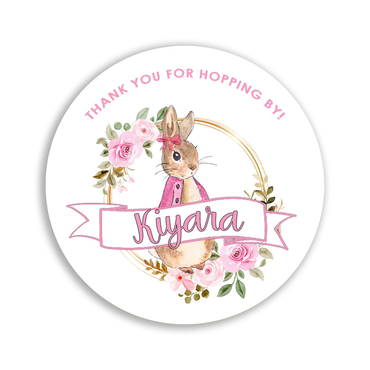 Pink Peter Rabbit Stickers Pack β Summer Print & Party