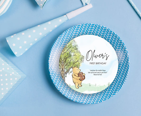 Classic Winnie the Pooh Plate Cover